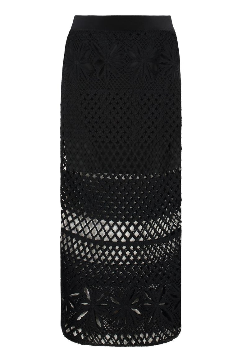 crespo crochet knit skirt by Selfnex