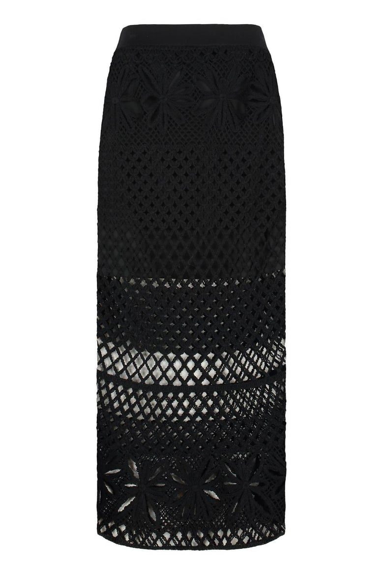crespo crochet knit skirt by Selfnex