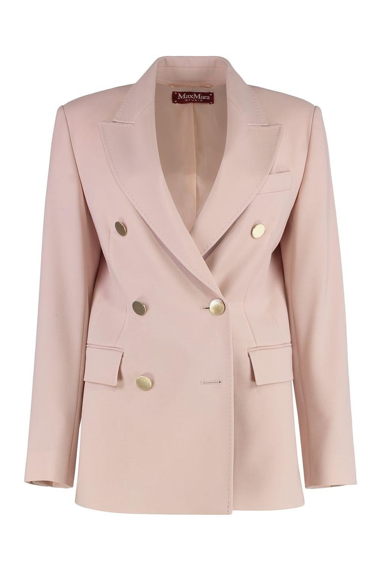 edicola double-breasted wool blazer by Selfnex