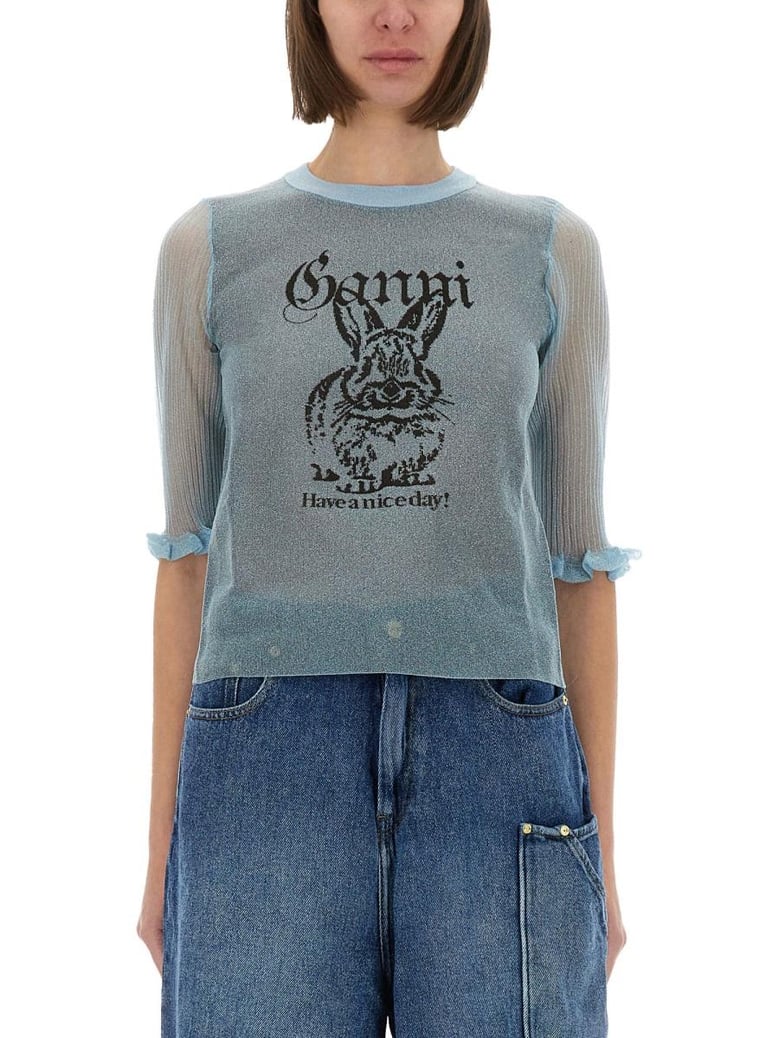 bunny crewneck top by Selfnex
