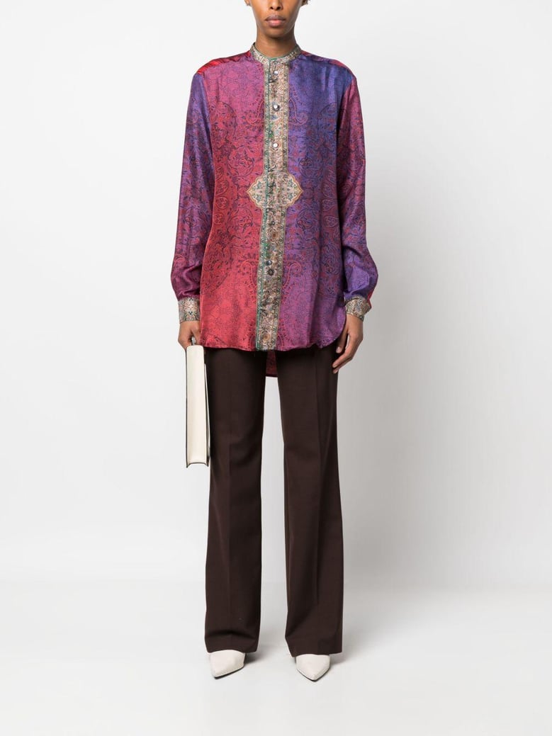printed silk shirt by Selfnex