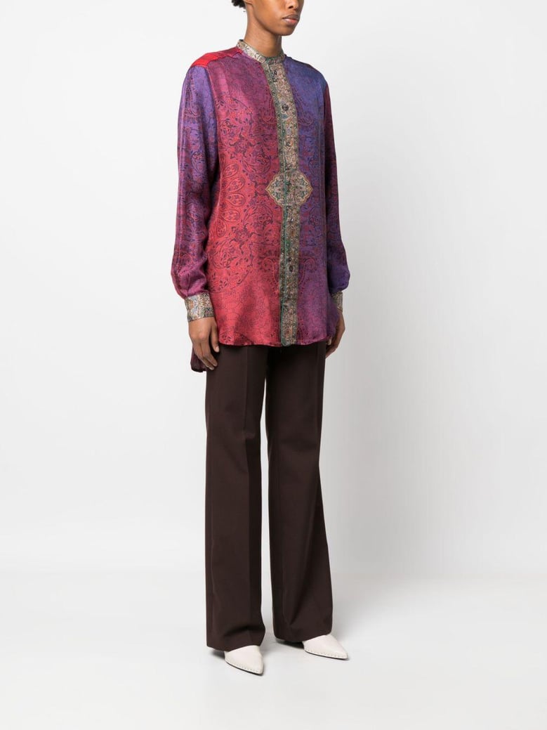 printed silk shirt by Selfnex