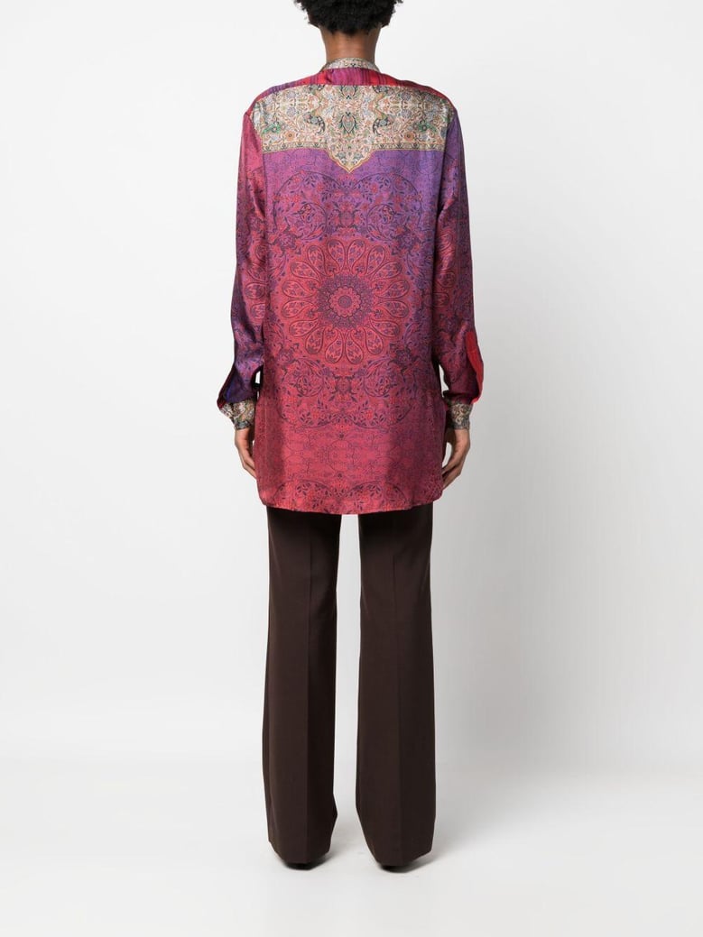 printed silk shirt by Selfnex