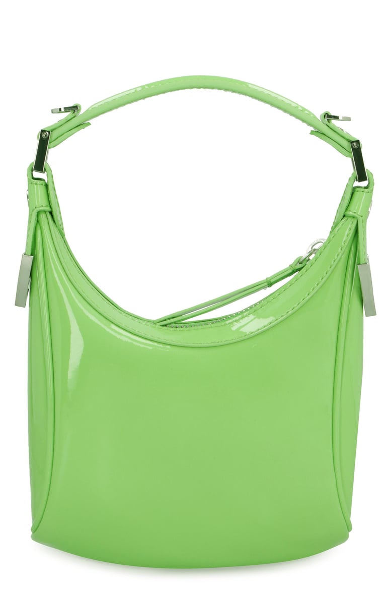 light green leather cosmo handbag by Selfnex