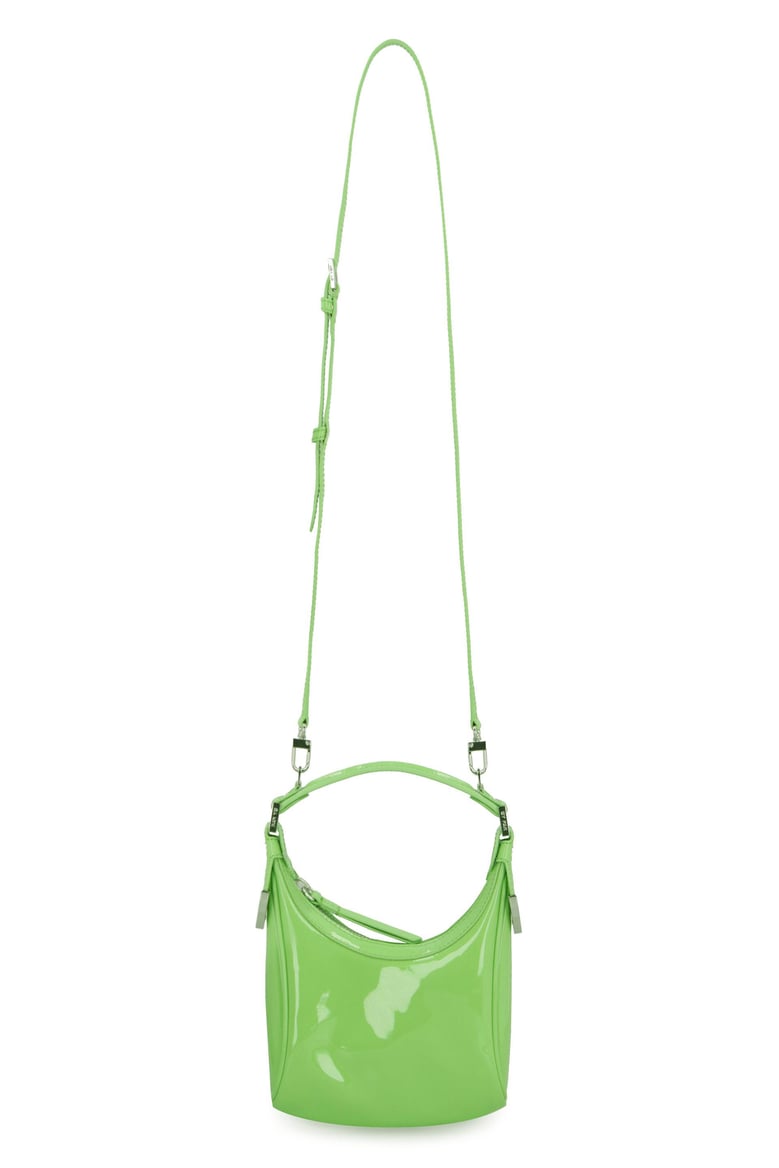 light green leather cosmo handbag by Selfnex