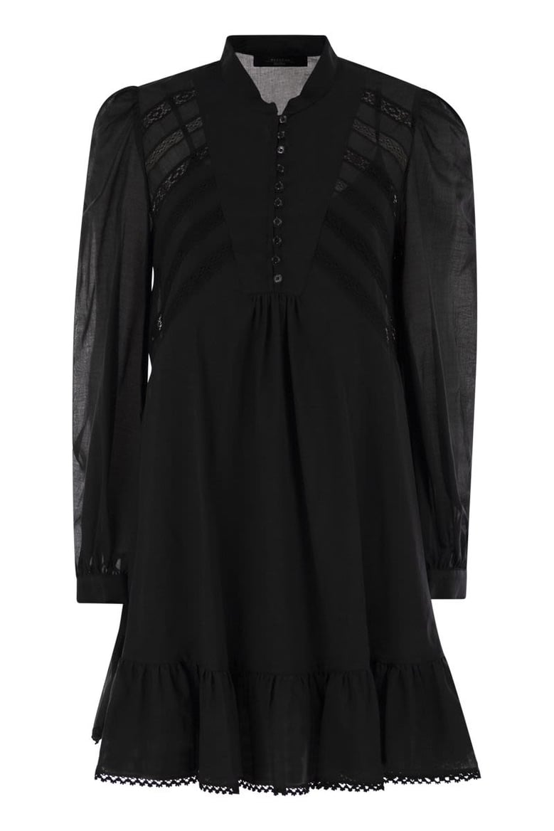 black cotton asteri1234 dress by Selfnex