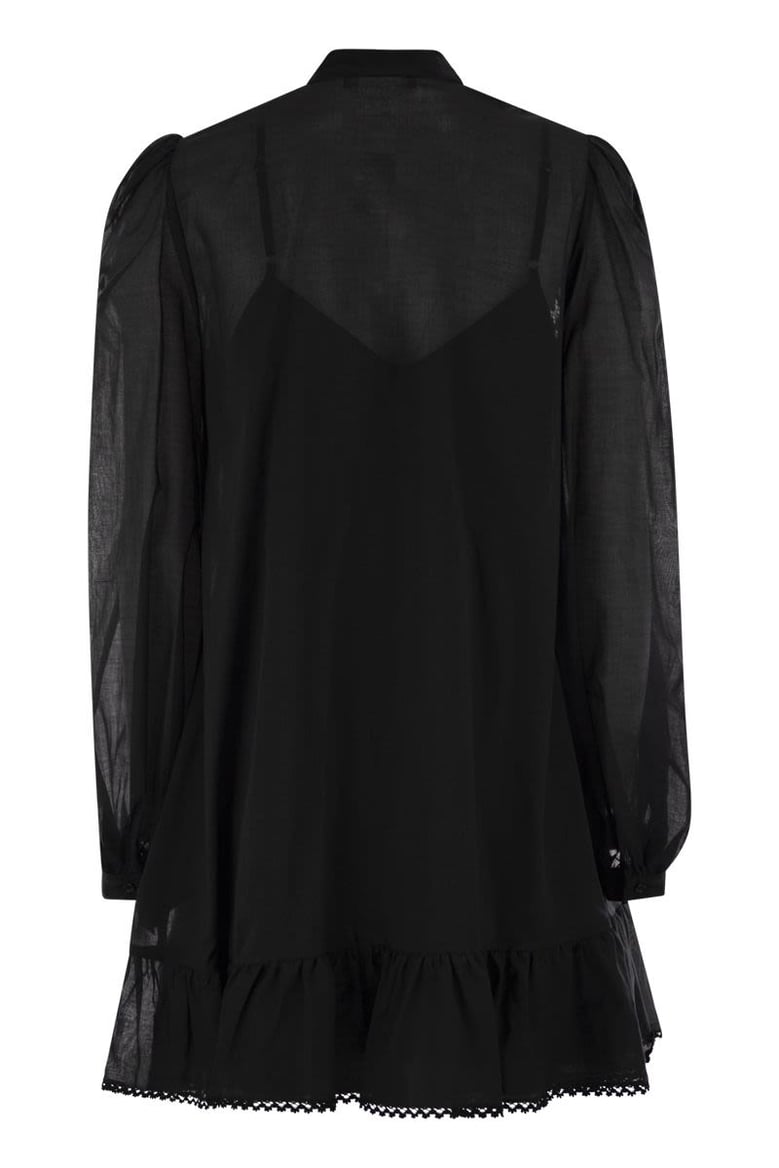 black cotton asteri1234 dress by Selfnex