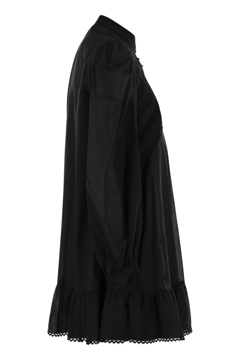 black cotton asteri1234 dress by Selfnex