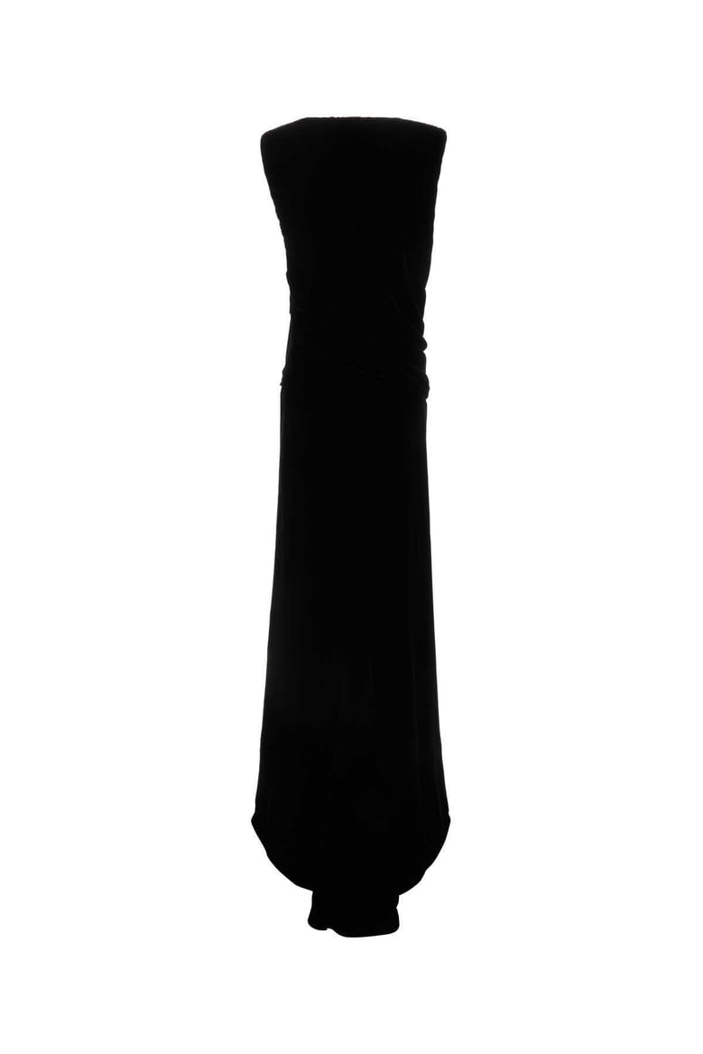 black velvet long dress by Selfnex