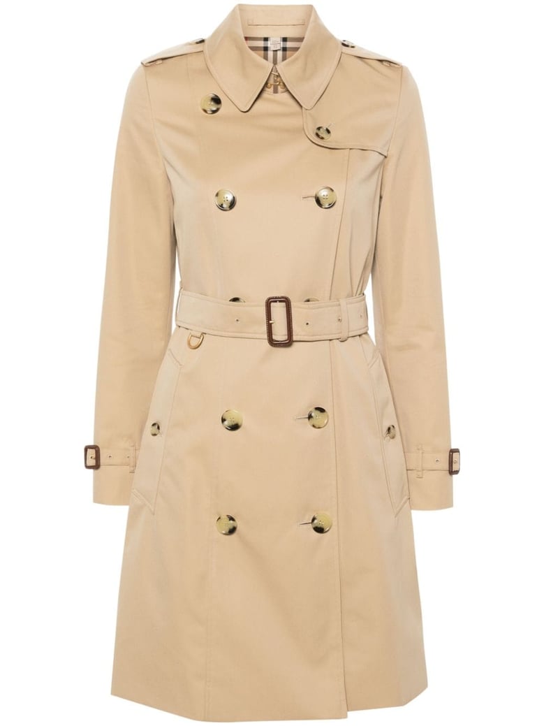 beige gabardine heritage chelsea trench coat by Selfnex