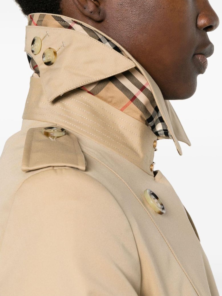 beige gabardine heritage chelsea trench coat by Selfnex