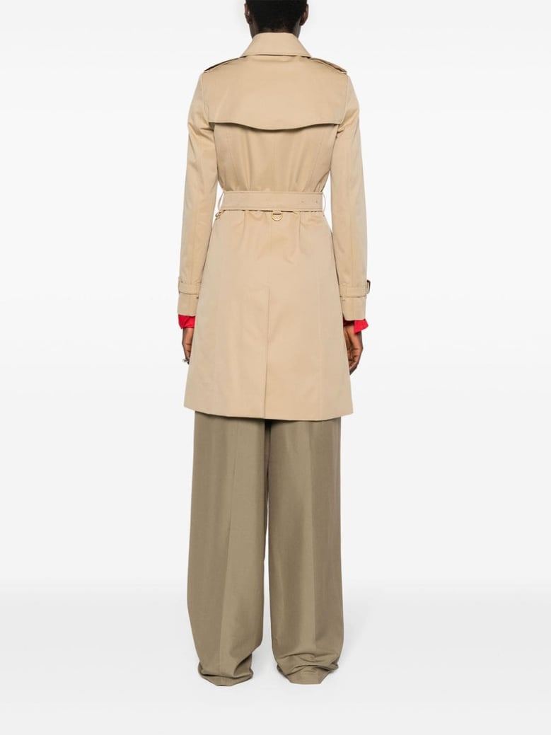 beige gabardine heritage chelsea trench coat by Selfnex