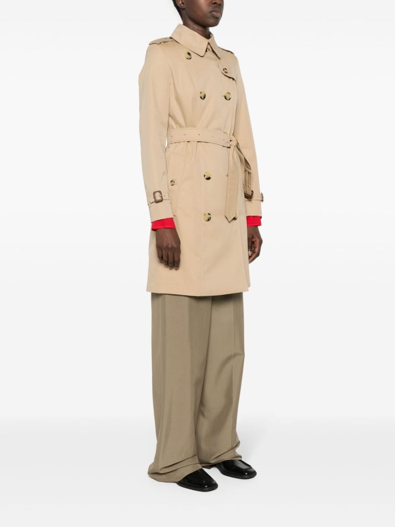 beige gabardine heritage chelsea trench coat by Selfnex