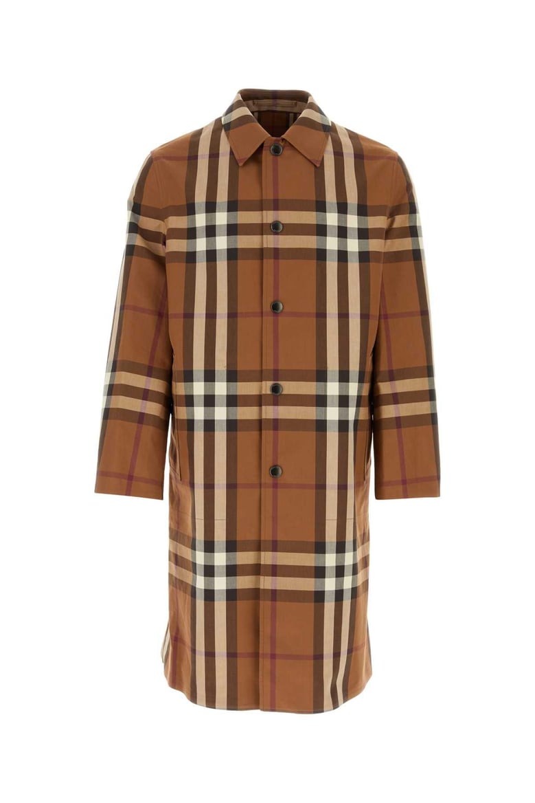 embroidered cotton eversible overcoat by Selfnex