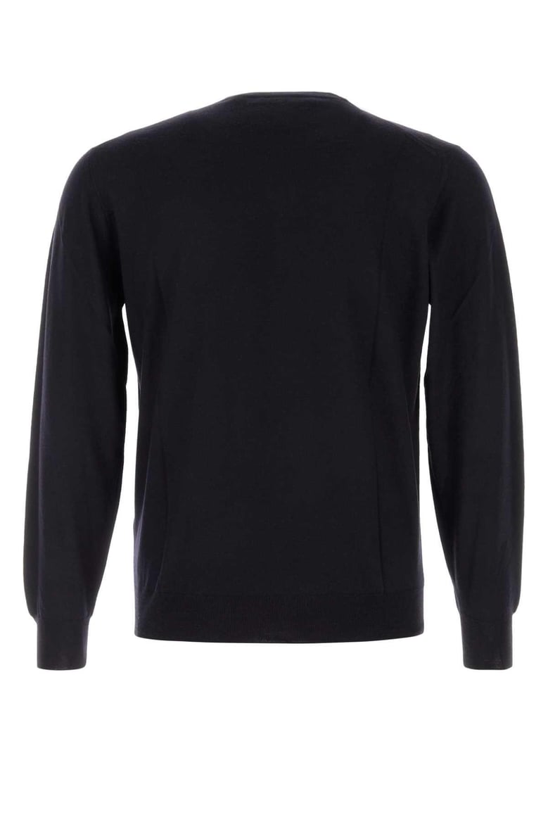 midnight blue wool sweater by Selfnex