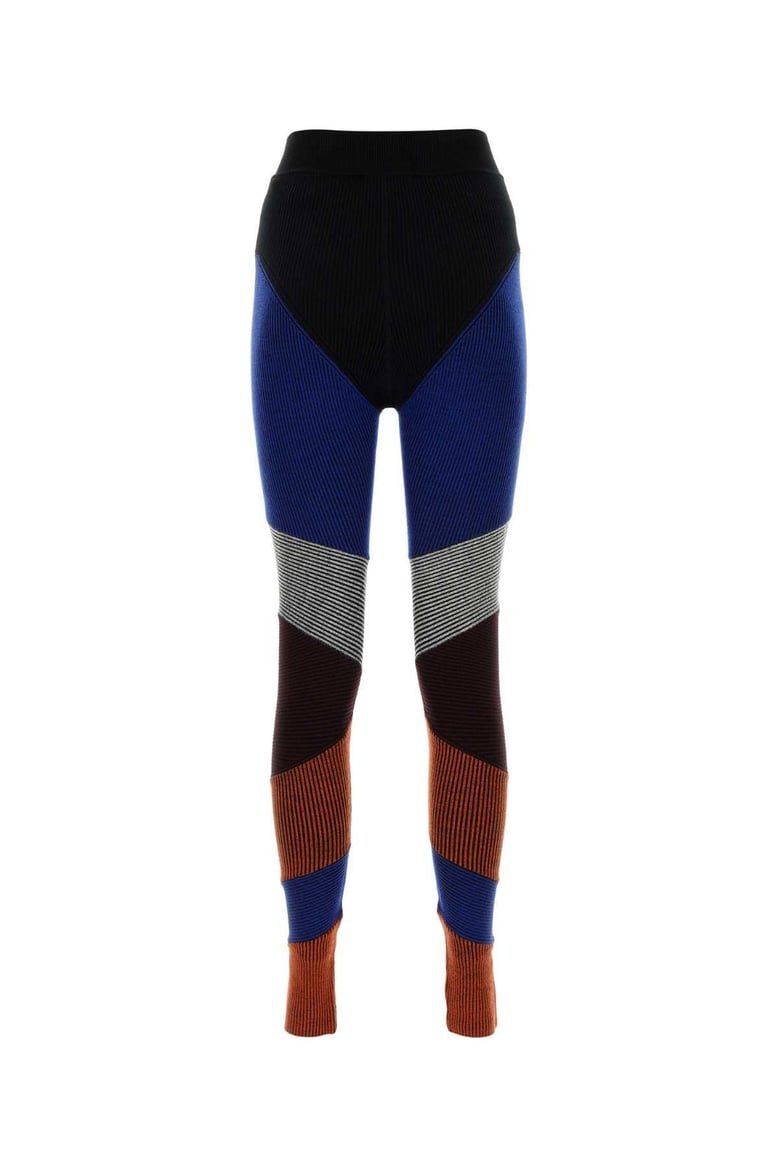 multicolor stretch wool blend leggings by Selfnex
