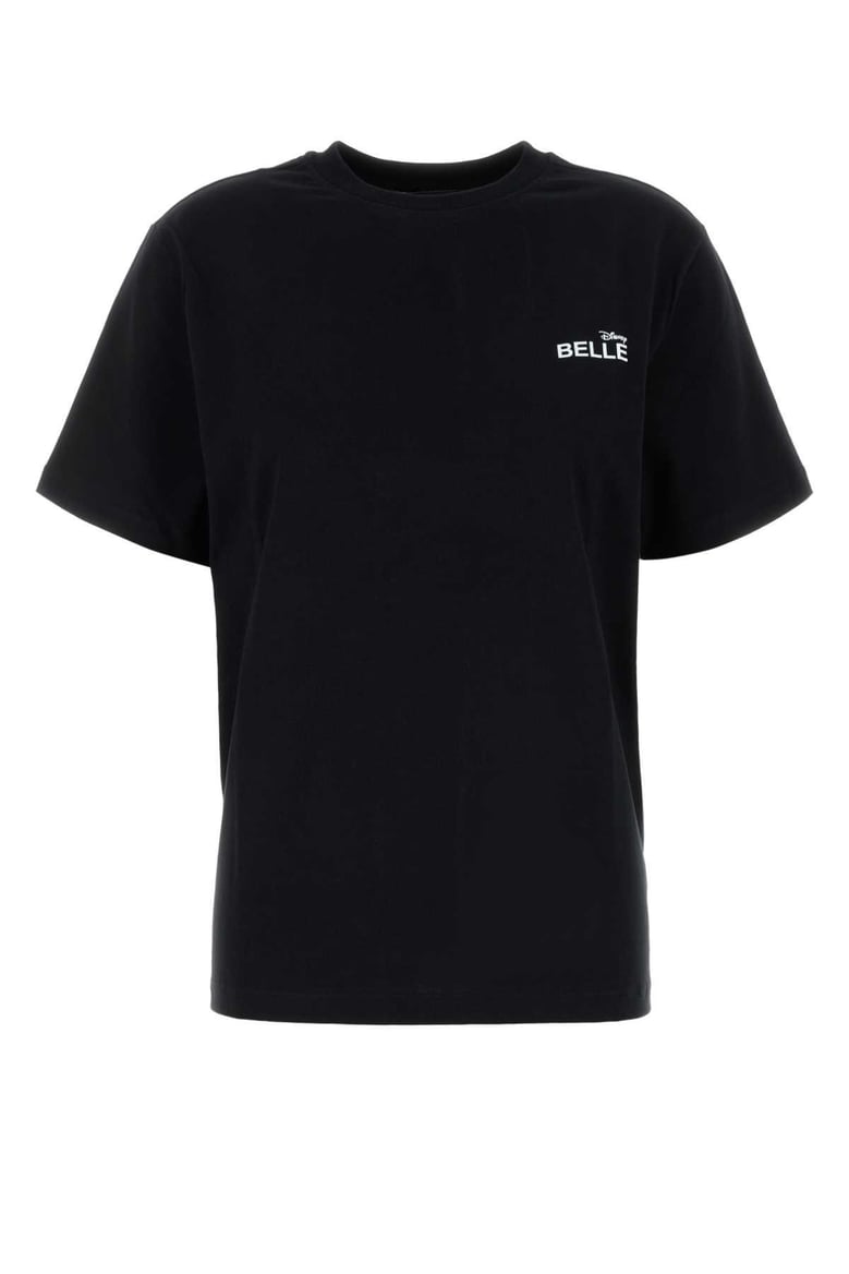black cotton coperni x disney belle t-shirt by Selfnex