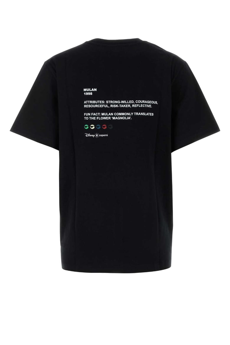 black cotton coperni x disney mulan t-shirt by Selfnex