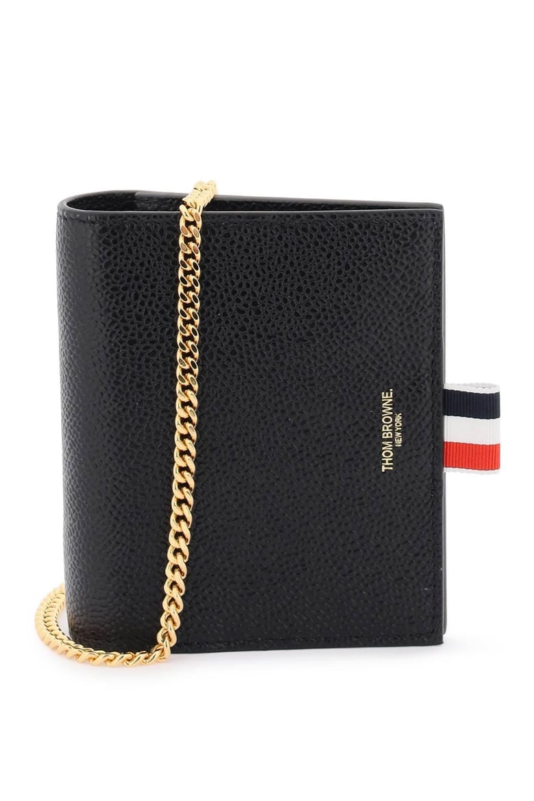 black leather card holder by Selfnex