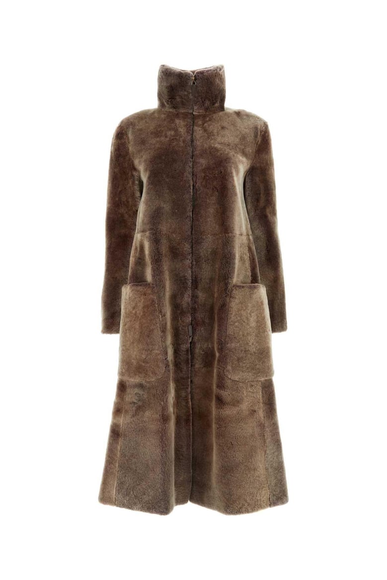 brown fur coat by Selfnex
