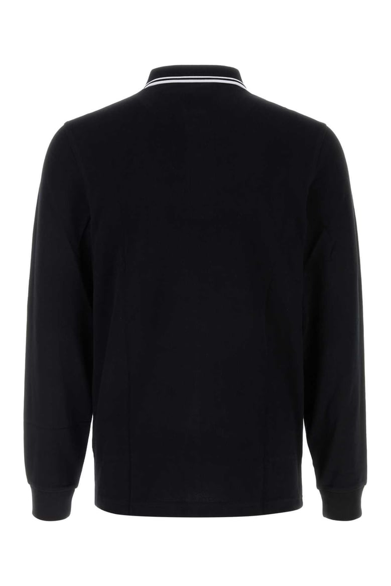 black piquet polo shirt by Selfnex