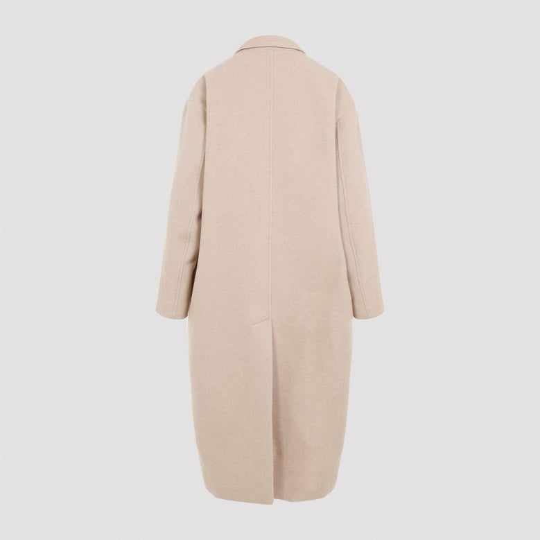 sand wool blend efezia coat by Selfnex