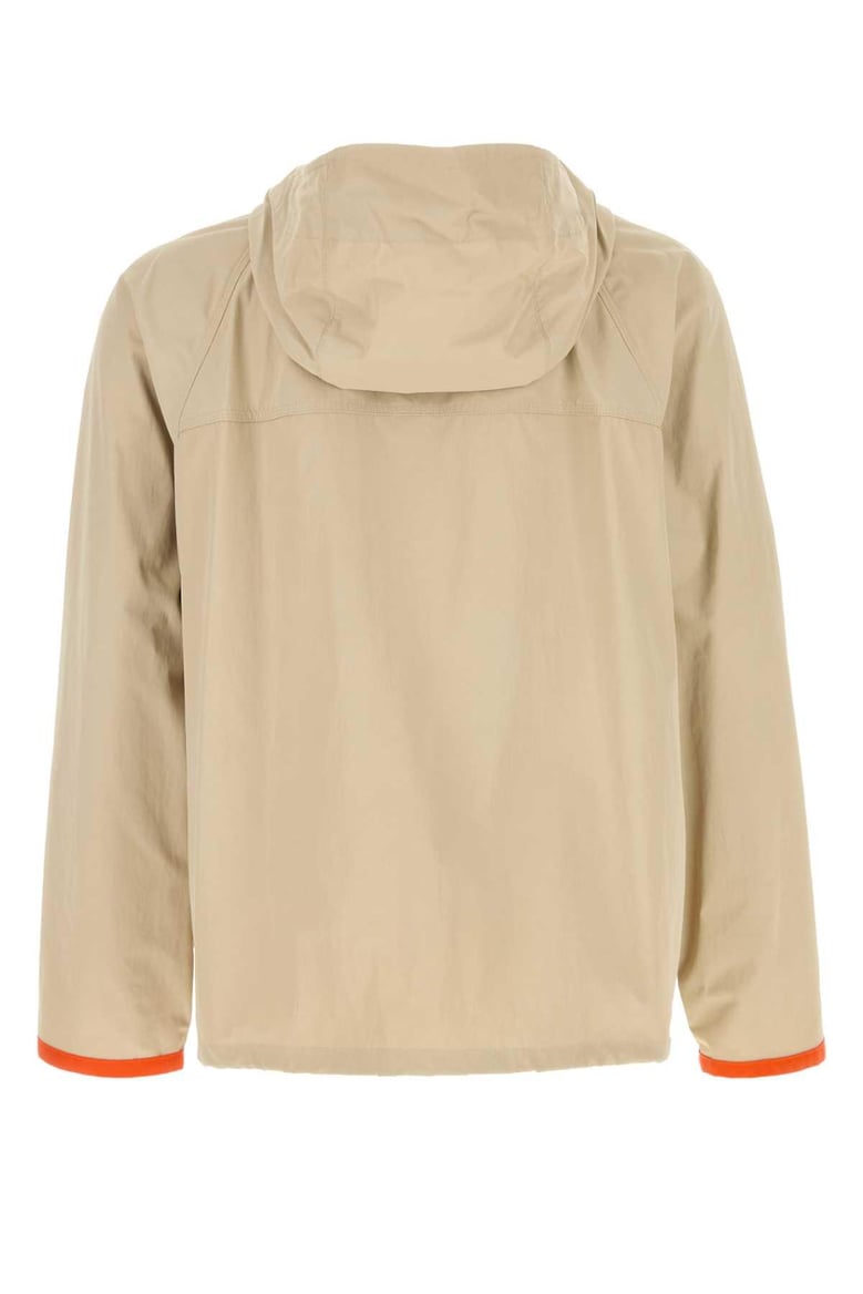 beige nylon windbreaker by Selfnex