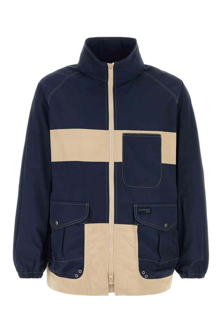 two-tone nylon jacket by Selfnex