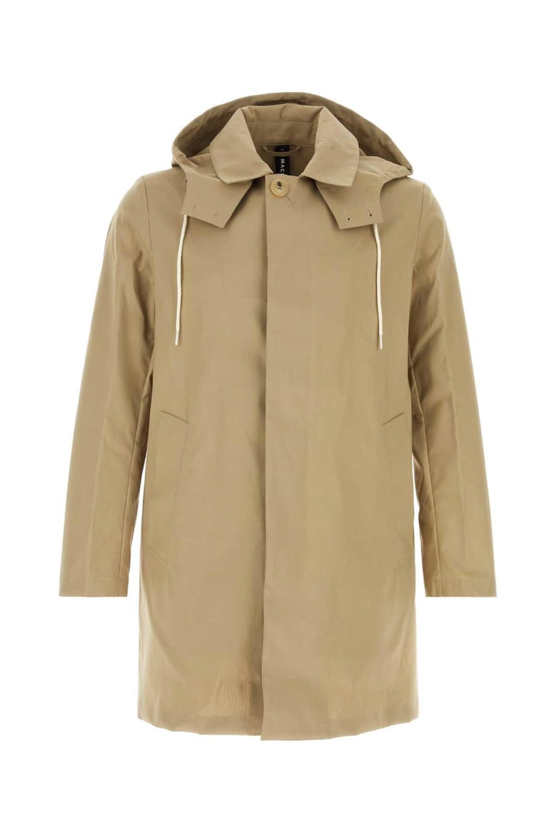 beige cotton cambridge raincoat by Selfnex