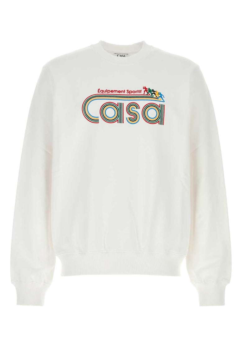 white cotton sweatshirt by Selfnex