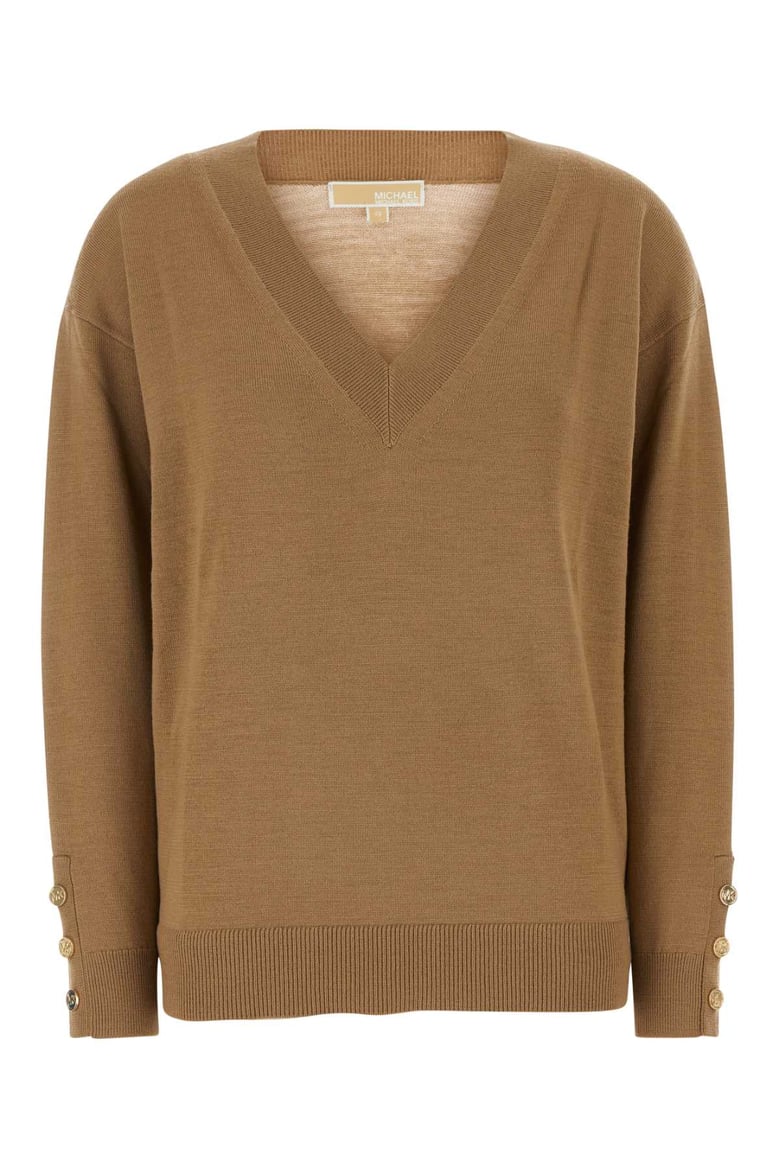 camel wool sweater by Selfnex