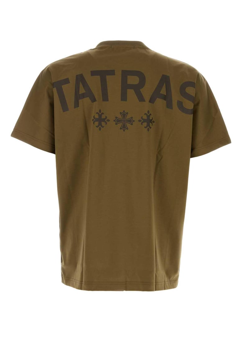 army green cotton t-shirt by Selfnex