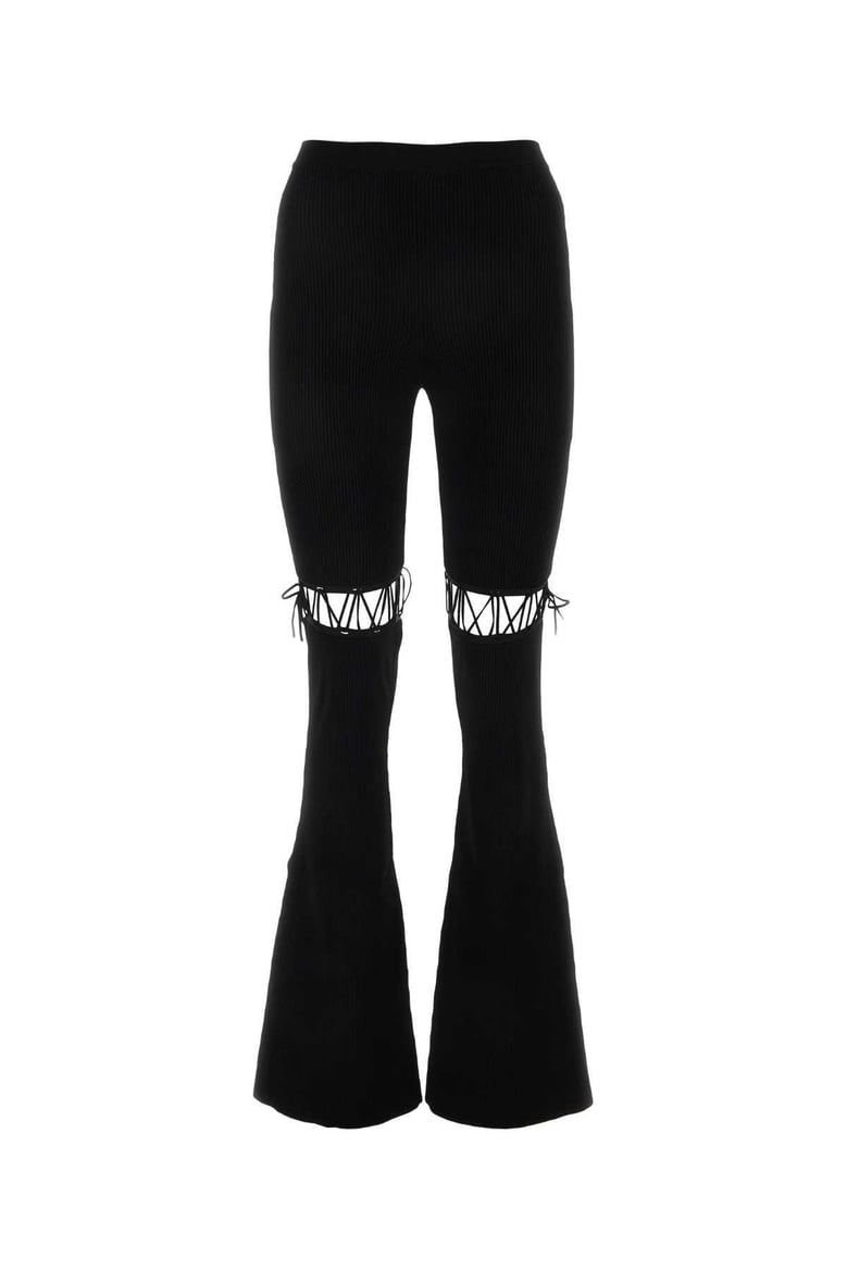 black viscose stretch pant by Selfnex