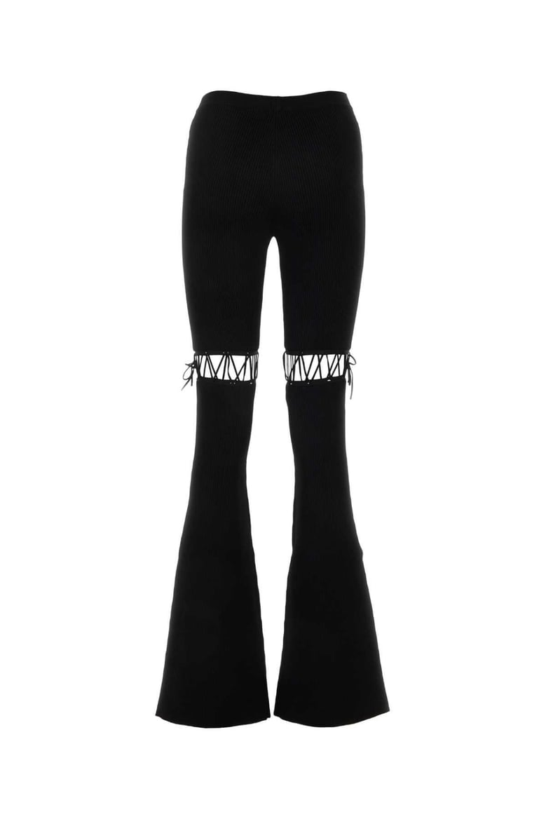 black viscose stretch pant by Selfnex