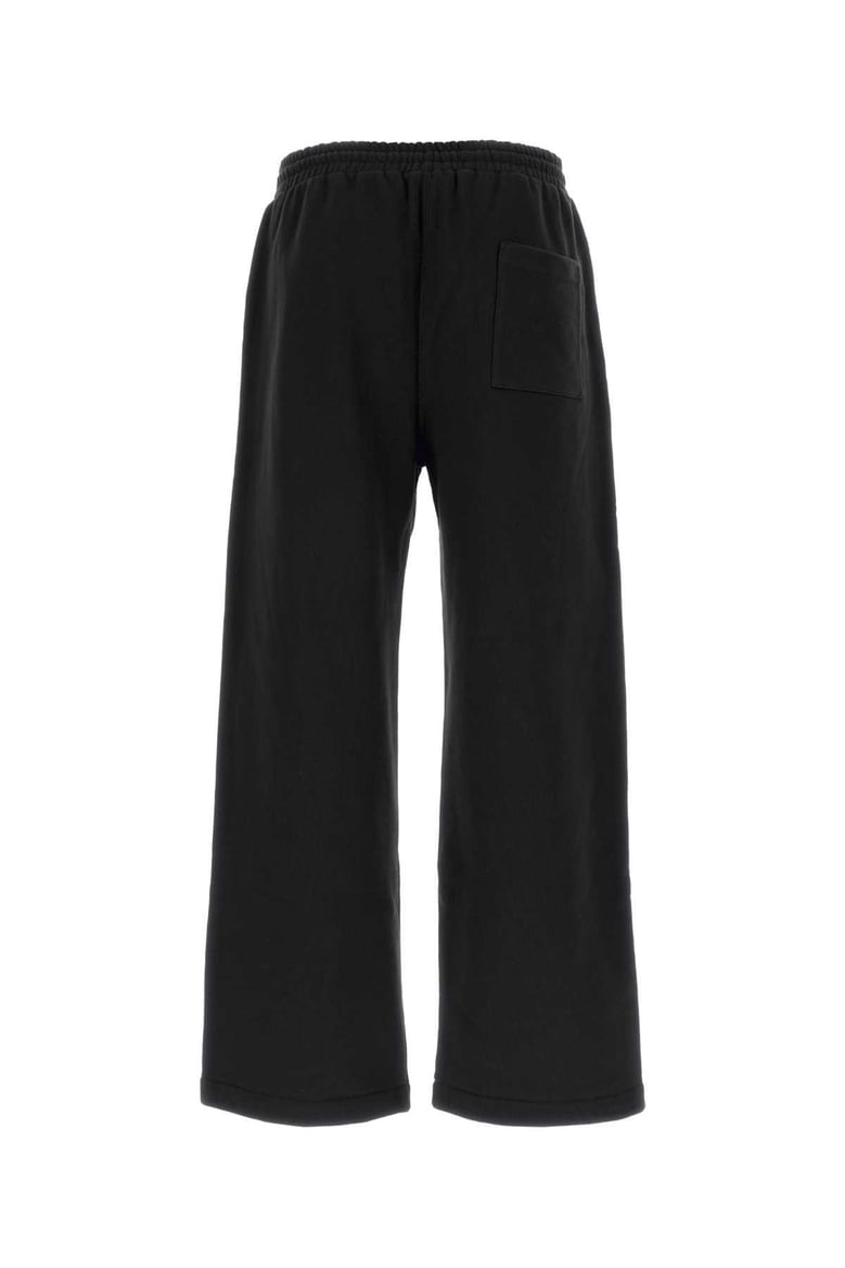 black cotton joggers by Selfnex
