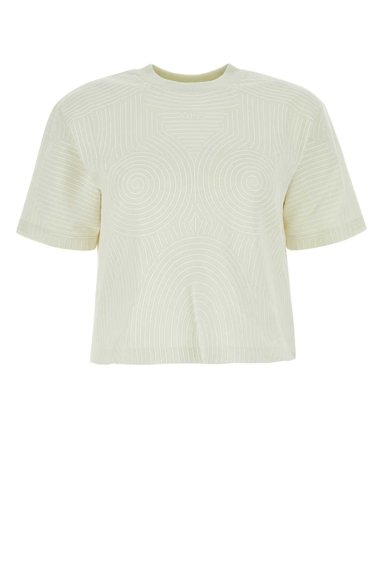 ivory cotton oversize t-shirt by Selfnex