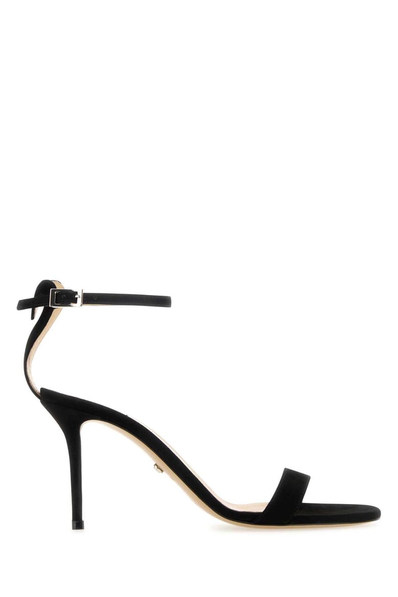 black suede sandals by Selfnex