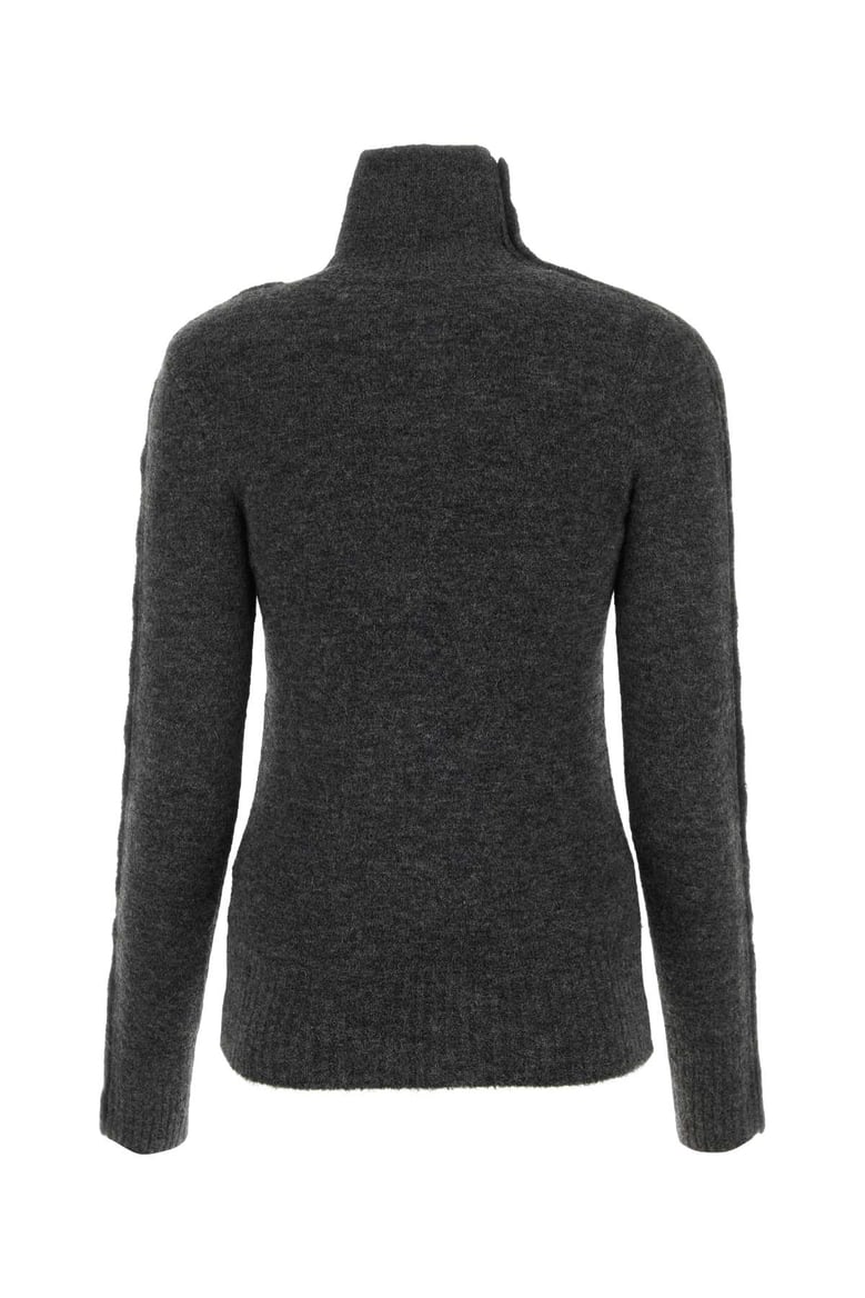 anthracite nylon blend malo sweater by Selfnex