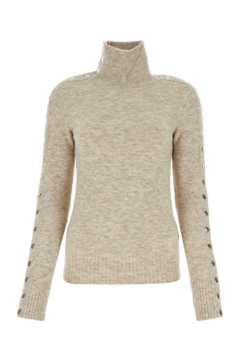 melange sand nylon blend malo sweater by Selfnex