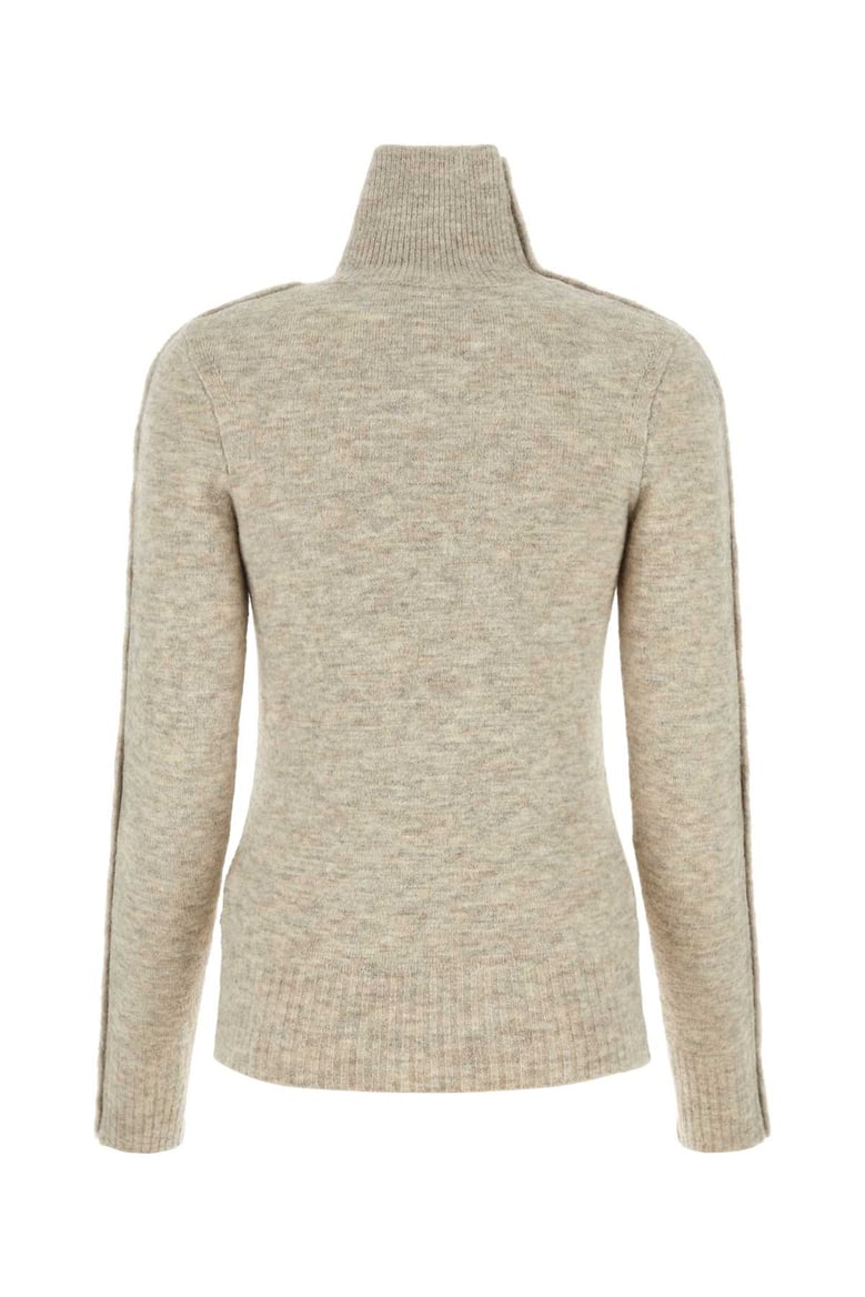 melange sand nylon blend malo sweater by Selfnex