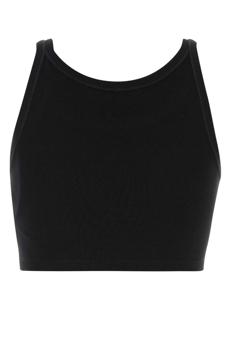 black piquet top by Selfnex