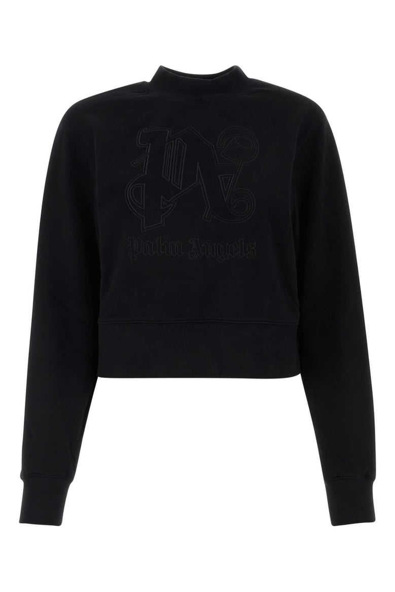 black cotton sweatshirt by Selfnex