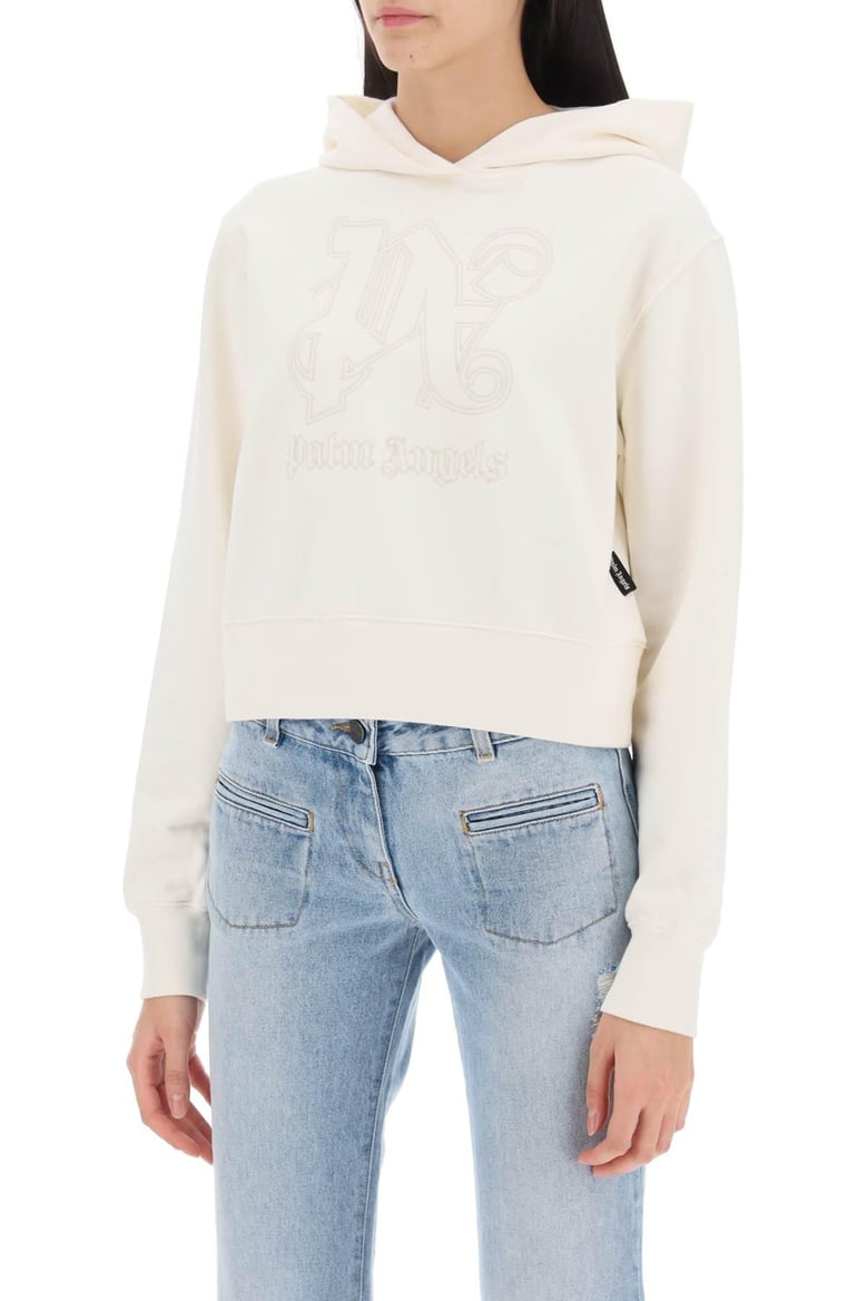 ivory cotton sweatshirt by Selfnex
