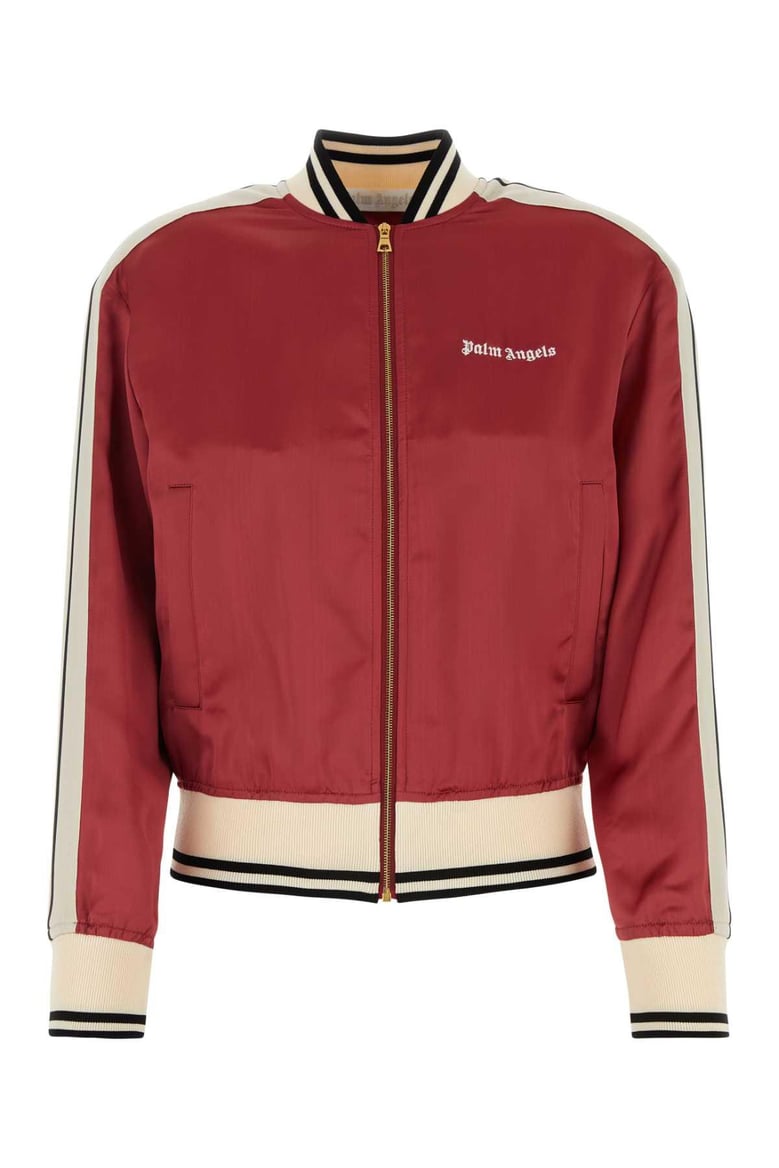 tiziano red viscose bomber jacket by Selfnex