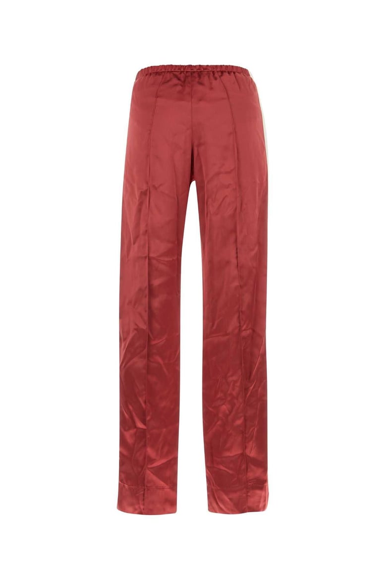 tyrian purple viscose pant by Selfnex