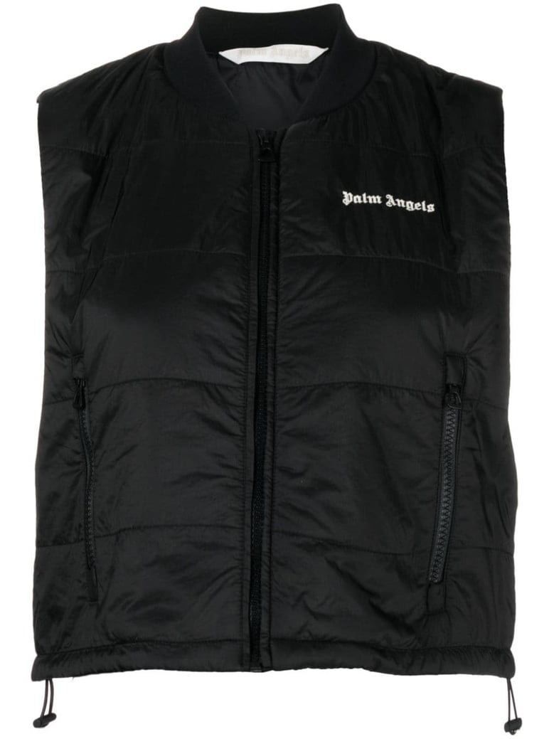 black nylon vest by Selfnex