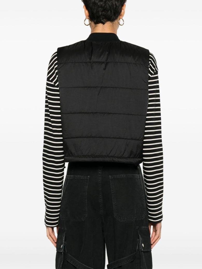 black nylon vest by Selfnex