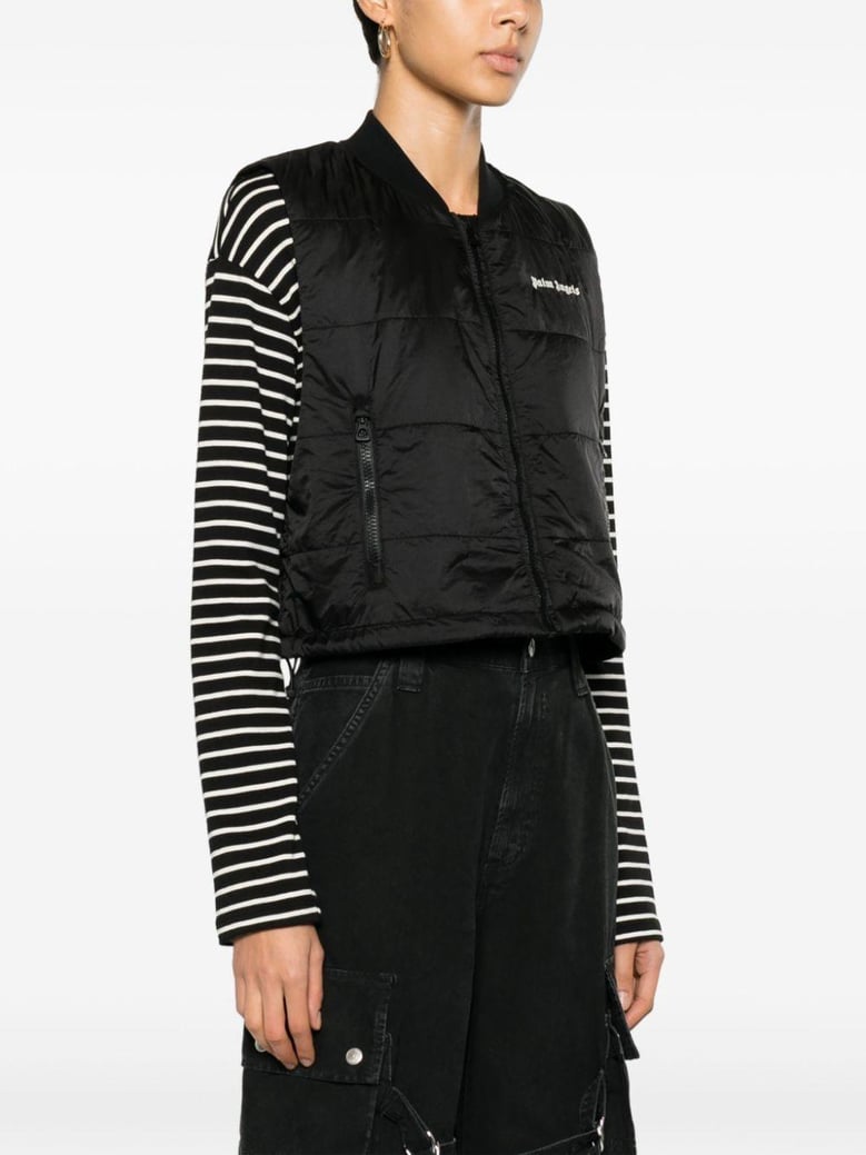 black nylon vest by Selfnex