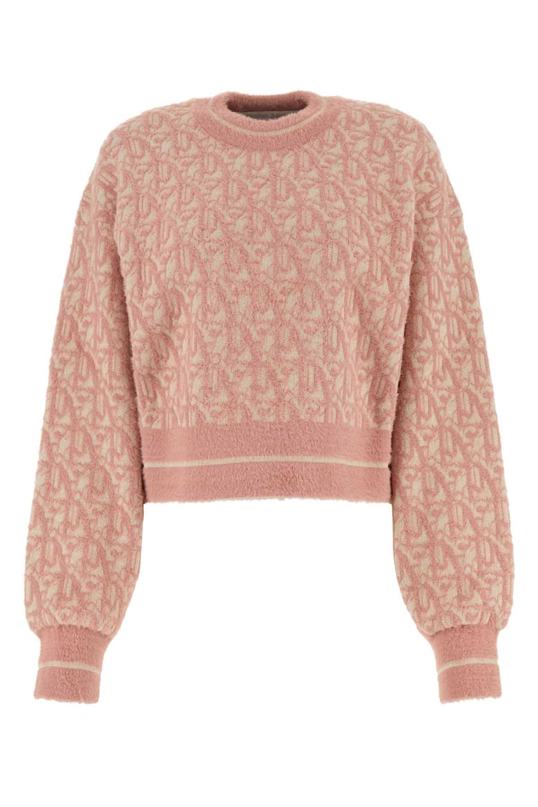 embroidered nylon blend sweater by Selfnex