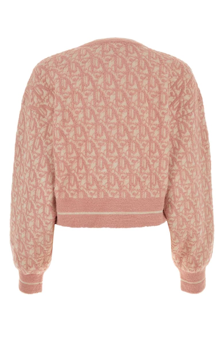 embroidered nylon blend sweater by Selfnex